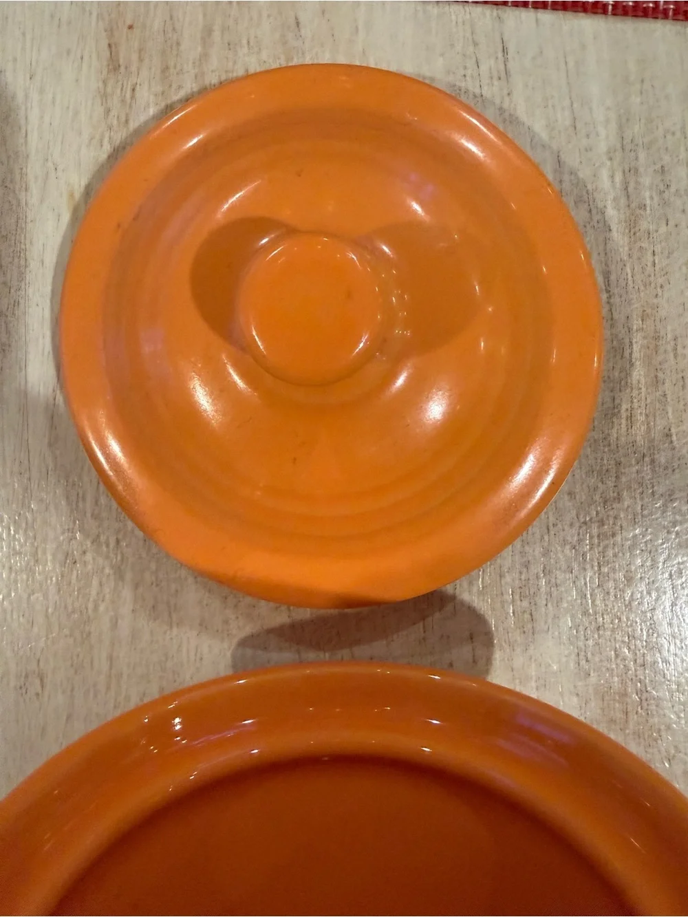 Fiesta Tangerine Sugar / Small Canister with Lid